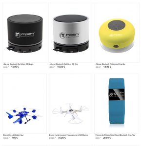 Ejemplo de ofertas de gadgets en Amazon BuyVip