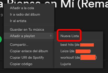 Spotify Premium Gratis. Guardar playlist